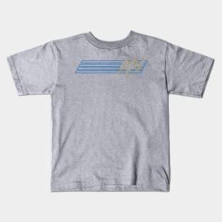Quick Change Bruce- Blue + Grey 02 Kids T-Shirt